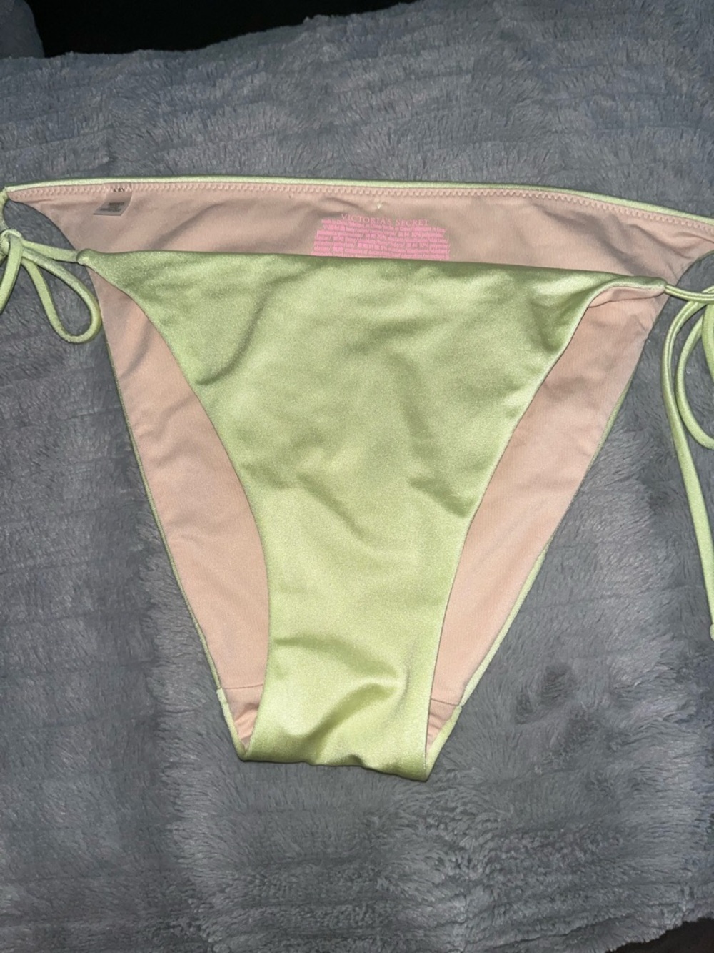 Victoria's Secret Light Green Tie-Side Bikini Bottom
